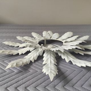 Lampara forja aplique sol Eguzkilore adorno