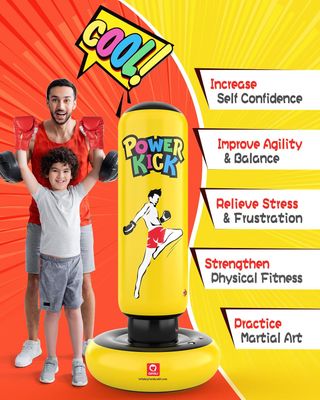 Saco de boxeo hinchable 170cm aprox.