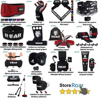 Roar® Ganchos de Metal para Levantamiento de Peso 