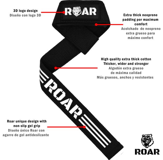 Cinghie professionali per sollevamento pesi Roar®
