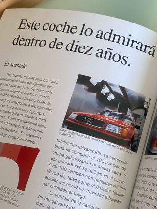 CATALOGO AUDI 100 AÑOS 90 castellano español