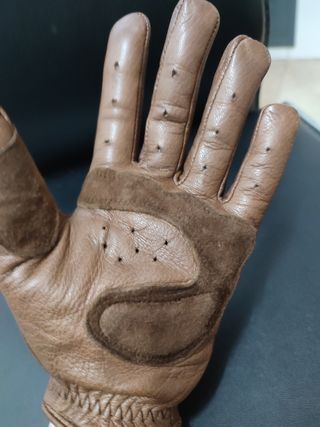 Guantes piel moto alpine