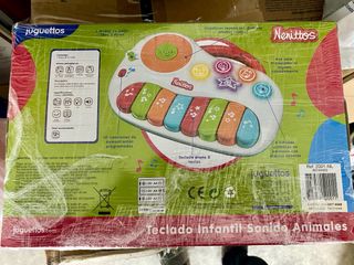 Teclado infantil nenittos con sonido de animales