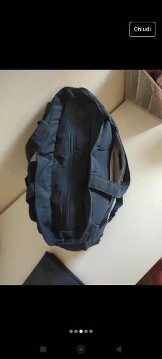 Borsa portaoggetti con fasciatoio da