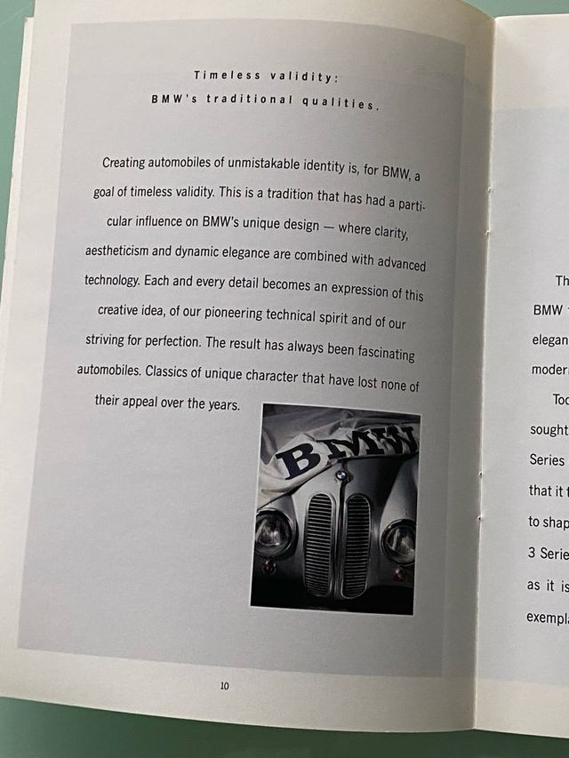 CATALOGO BMW modelos 1993 en inglés