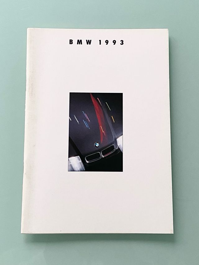 CATALOGO BMW modelos 1993 en inglés