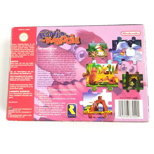 BANJO KAZZOIE N64 PAL VIDEOJUEGO ORIGINAL VINTAGE