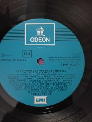 Disco de vinilo beatles