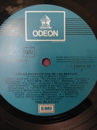 Disco de vinilo beatles