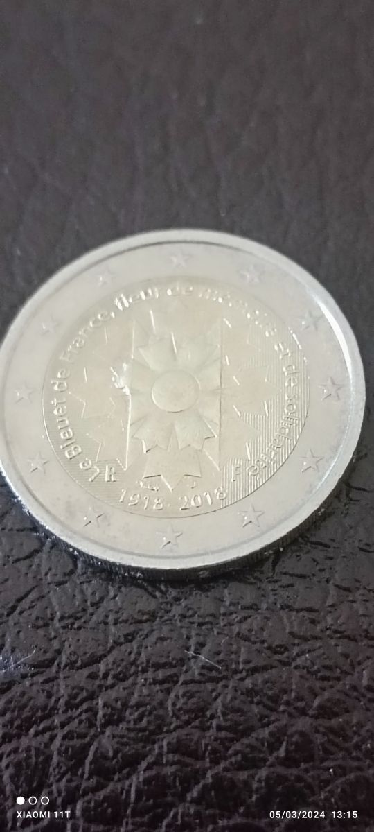 Moneda de dos euros con error