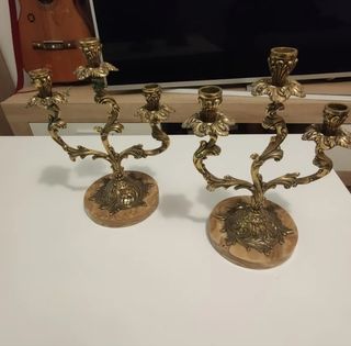 Candelabro bronce 