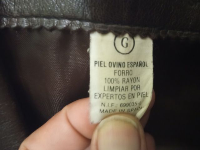 Chateta cuero piel mujer