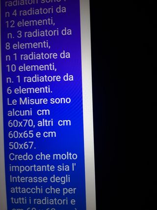 Termosifoni / radiatori in ghisa