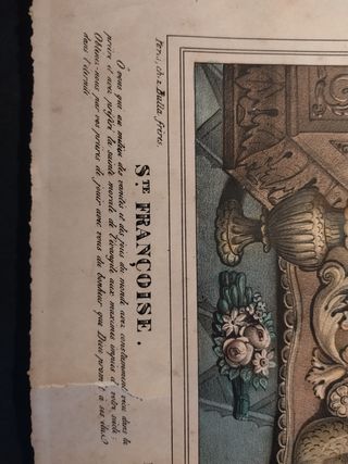 Lamina de Santa Fracisca