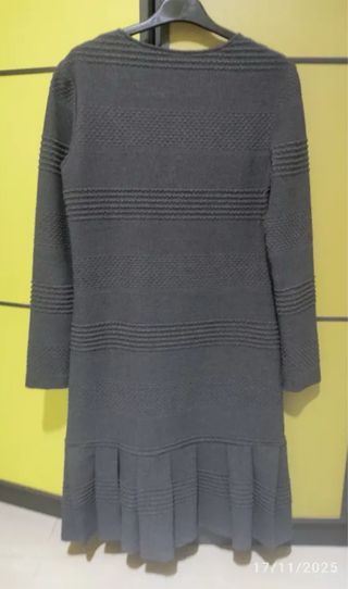 Vestido gris marca Purificación García talla 38