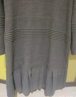 Vestido gris marca Purificación García talla 38