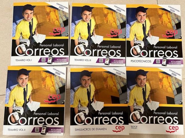 6 libros oposiciones correos