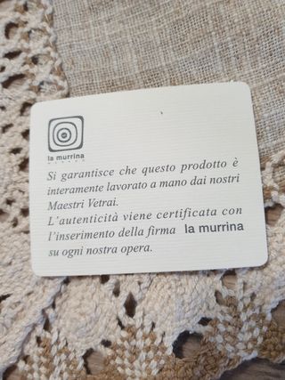 Figura in vetro di murano La murrina 