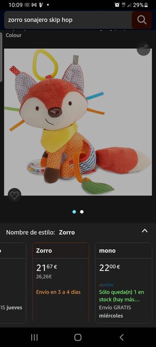 Peluche sonajero multiactividad bebe