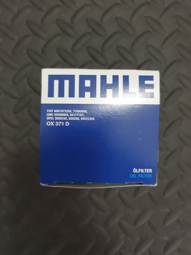Filtro aceite fiat panda 1.3JTD MAHLE OX371D