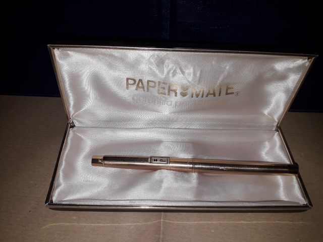 Penna Papermate satinata gold anni 70