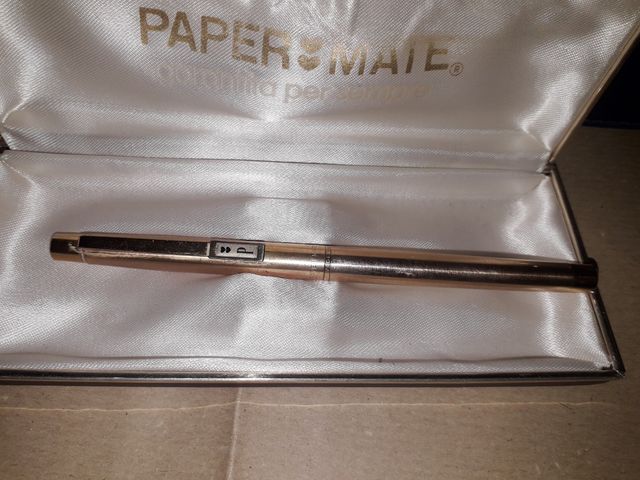 Penna Papermate satinata gold anni 70
