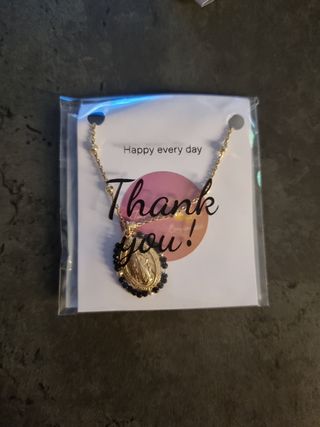 Collar milagrosa dorado