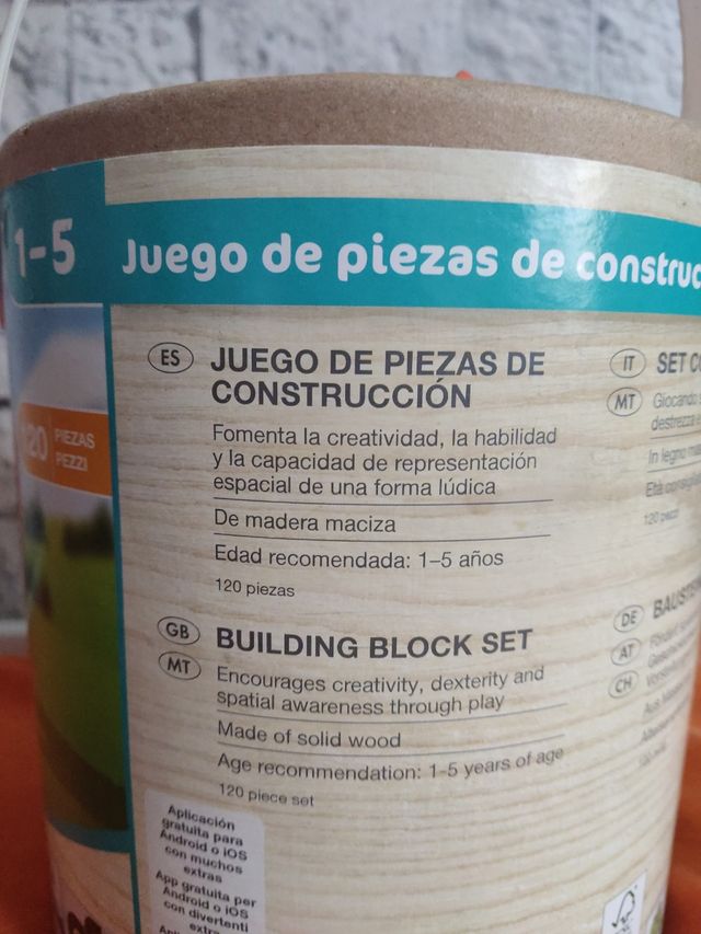 Piezas construcción madera