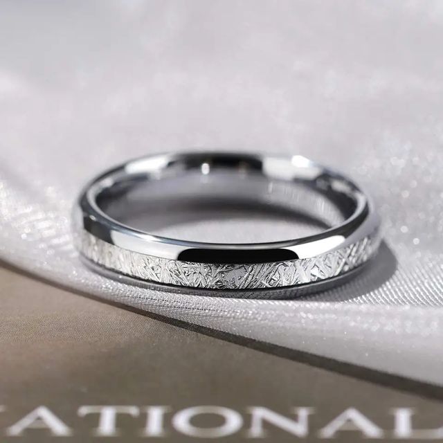 Conjunto de anillos de Tungsteno Alianzas de boda
