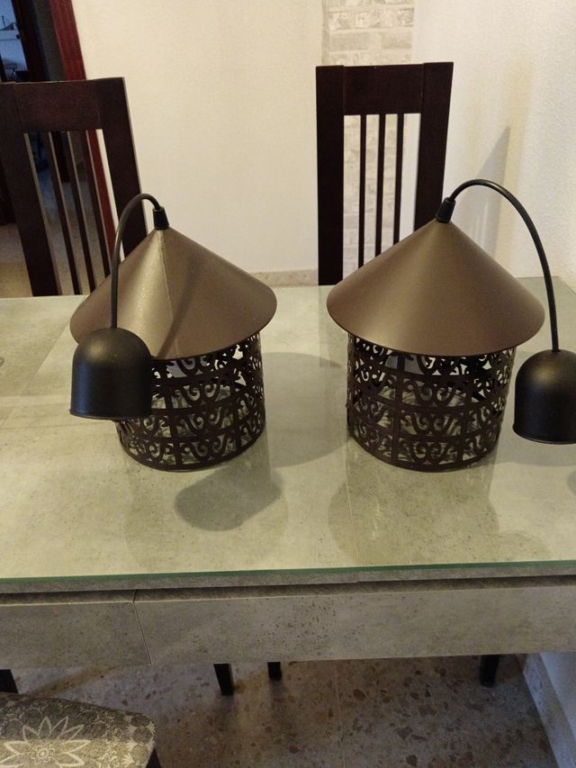 Lámpara  rustica forja