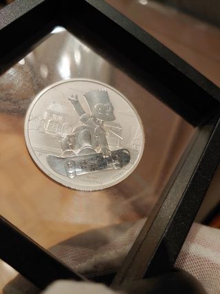Bart Simpson moneda plata 1 oz