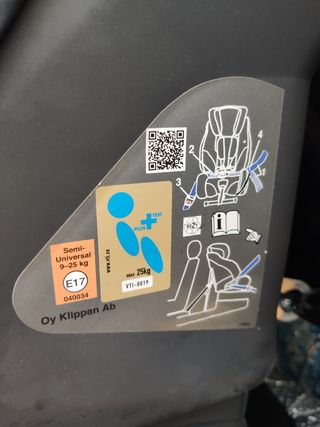 Silla portabebés Klippan Century Grupo 1-2