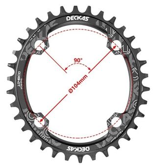 Plato ovalado MTB 32T