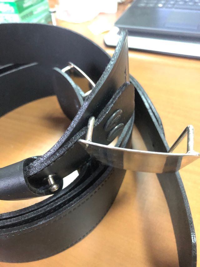 cinturon uniforme cuero shoke 135mm