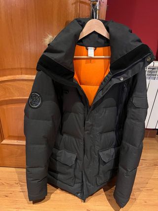 Parka invierno hombres plumas