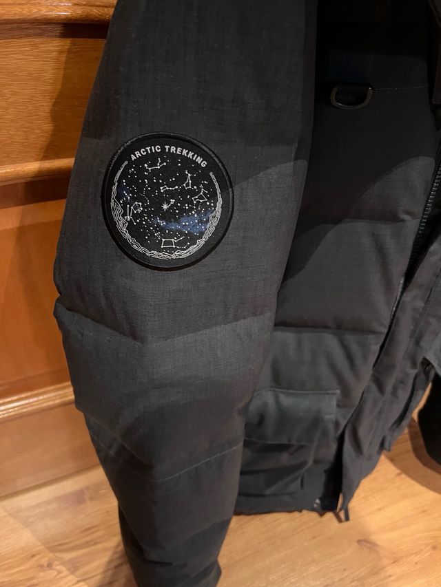 Parka invierno hombres plumas