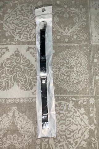 Bracciale uomo acciaio e caucciù 