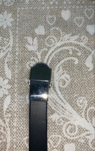 Bracciale uomo acciaio e caucciù 