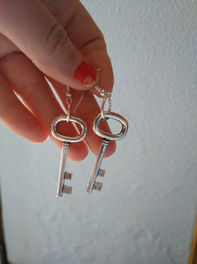 Pendientes llaves handmade
