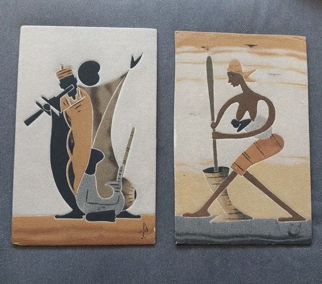 Pinturas de arena de Senegal 