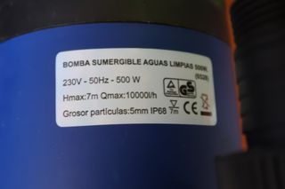 Bomba sumergible para aguas limpias