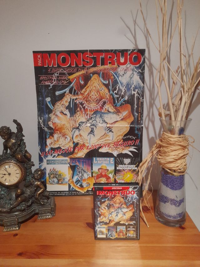 PACK MONSTRUO + POSTER ZX SPECTRUM (FUNCIONAN)