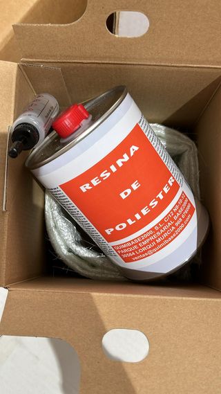 Kit Resina Poliester 750 gr + Manta fibra + Cat