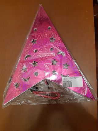 Grande stella lucida,fuxia da appendere