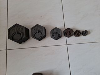Varias pesas hexagonales,precio según pesa