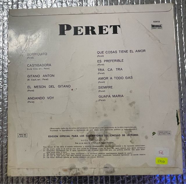 vinilo LP.... peret