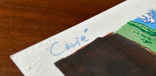 HOKUSAI DIBUJO ORIGINAL MONTE FUJI