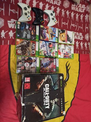 Xbox 360 + 3 mandos + 8 juegos