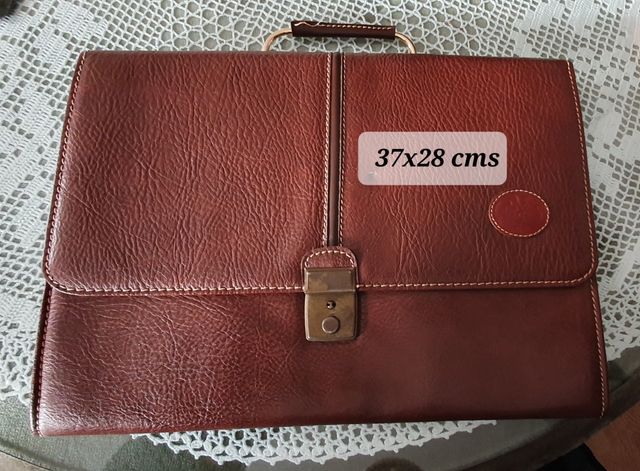 cartera piel documentos