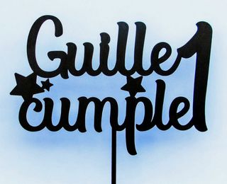 Topper tarta 3D Cake toppers personalizados Madera